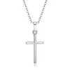 Collar Cruz Hip-hop Cuadrado Simple Europeo y Americano Transfronterizo Punk Personalidad Colgante Masculino Pareja Accesorios Femeninos Moderno Combinable