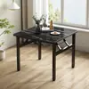 Mesa Baja Plegable Mesa de Comedor Mesa para el Hogar Dormitorio Mesa Plegable Simple para Puesto Callejero Mesa Cuadrada para Barbacoa al Aire Libre