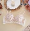 Encuentro Camelia# Crema Dulce Francesa Estilo Floral Pastoral Reunión Sin Marcas Copa Fija Ropa Interior Mujer