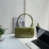 Bloque de Tofu Ladrillo Verde Retro Bolsa Cuadrada Pequeña Bolso de Axila Cuadrado Versátil Portátil Bolso de Hombro Color Macron Bolso Cruzado