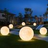 Lámpara de Luna de Pie Lámpara de Dormitorio Solar para Exteriores Patio Jardín Césped Lámpara de Ambiente Lámpara de Luna Regulable