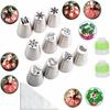Conjunto de bicos espessadores para decoração de Natal Conjunto de bicos para decoração russa Ferramentas decorativas para confeitaria Aprovação especial direta da fábrica