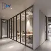 Divisiones de Vidrio para Edificios de Oficinas con Marcos Gruesos de Aleación de Aluminio, Puertas de Vidrio y Muros Divisorios de Vidrio para Instalación Modular
