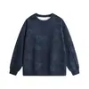 Moletom tie-dye de algodão chinês com gola redonda e mangas compridas para homens, jaqueta com gola canelada, jaqueta masculina de manga comprida, marca da moda Outono/Inverno 2026
