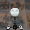 Taller de Sellos/Personaje Animado de Sello Totalmente Metálico Esqueleto de Acero Inoxidable Esqueleto DIY Muñeco de Animación Flexible y Resistente al Desgaste