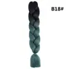 Trenza Jumbo Africana de Colores, Trenzas Sueltas Grandes, Rastas de Color Degradado, Procesamiento Personalizado
