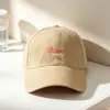 Estilo Coreano Principios de Invierno Nueva Moda Bordado de Letras Gorra de Pico para Mujer Retro Versátil Adelgazante Facial Estilo Callejero de Pareja Gorra de Béisbol