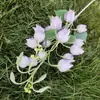 Flor de Orquídea Cola de Fénix Nueva Flor Artificial de Seda Decoración para el Hogar Adornos de Boda Flores Artificiales Flores Falsas