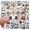 60 Pegatinas de Calavera Groovy de Dibujos Animados para Halloween Impermeables Pegatinas de Decoración para Diario DIY Maleta