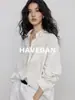 Camisa de Manga Larga Yujian HAVEGAN/Otoño de Tencel Lino para Mujer, Chaqueta Casual Estilo Old Money con Protección Solar, Top Relajado