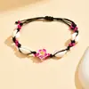 Pulseiras Doces Europeias e Americanas Inspiradas na Atmosfera de Verão, Feitas à Mão com Miçangas Coloridas, Frangipani Degradê, Argila Macia e Pulseiras de Concha