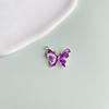 Accesorios de joyería DIY Mori romántico hermoso perla mariposa pintura colgante aretes collar accesorios de joyería al por mayor