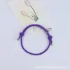 Fornecimento Exclusivo Transfronteiriço de Pulseiras Magnéticas de Amor Ajustáveis Tecidas à Mão para Casais Pulseiras de Corda de Milão Atacado