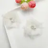 Nuevos Accesorios de Tocado de Flor Tejidos con Malla de Pedrería Perla Cosidos a Mano para Bolsas, Zapatos, Calcetines, Ropa Accesorios Semi-Terminados