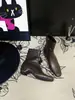 Botines de Punta Aguda para Mujer 2025 Nuevos Botines de Otoño e Invierno Estilo Francés Botines Delgados de Nicho para Mujer Botines Martin de Gamuza para Mujer