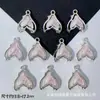 Colgante de cola de sirena con degradado de color de súper hada de fantasía, accesorios de joyería para pendientes, collares, pulseras hechos a mano, venta al por mayor
