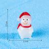 Micro-paisaje Creativo Luminoso Muñeco de Nieve Navideño DIY Decoraciones Accesorios para Colgar Bola de Cristal Adornos de Paisaje Nevado