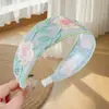 Nuevo Estilo Celebridad de Internet Diadema Floral Bordada Cabeza de Flor Diadema de Encaje Parte Trasera de la Cabeza Parte Superior Craneal Atmósfera Accesorios para el Cabello para Mujeres
