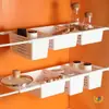 Estante de Almacenamiento Retráctil Estilo Japonés para Gabinete Debajo del Fregadero de Cocina para Almacenamiento en Capas de Ollas y Utensilios de Cocina, Almacenamiento de Doble Capa para el Área de Drenaje
