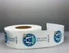 Rolo de Hot Stamping Impressão Colorida Etiquetas Autoadesivas de PVC Adesivos Personalizados em Lotes Pequenos Adesivos para Garrafas