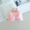 Roupas para bonecas de 10cm, macacão, macacão jeans, roupas para bonecas Ga Zi Jie, pingentes para bonecas, coleção de macacões intercambiáveis