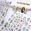 Pegatinas Populares para Uñas con Temática de Halloween 5D en Relieve Tridimensional Estilo Oscuro Dibujos Animados Fantasma Linterna de Calabaza Pegatinas para Uñas