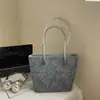 Bolso Tote Estampado de Moda para Mujer 2025 Nuevo Gran Capacidad Textura Simple Bolso de Hombro Bolso Casual para el Trabajo y el Viaje