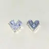 Accesorios de cristal DIY de alta retención de color, cuentas espaciadoras de calabaza con polvo de oro, anillos de correr, colgantes de corazón, accesorios para pulseras, cuentas de madera