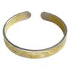 Novo estilo chinês Ping An Joy Gold Heart-sutra Pulseira Estilo Retro Estilo Palácio Antigo Tang Cao Wen Estilo Aberto para Homens e Mulheres Casal