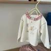 Camiseta de Manga Larga con Estampado de Oso de Dibujos Animados Linda Estilo Coreano para Niñas T2026 Nueva Camiseta Básica Elegante de Primavera y Otoño para Niños y Bebés