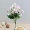Flor de simulación manzanilla pequeña fresca margarita pequeña boda decoración del hogar proyecto arreglo floral adornos accesorios para fotografía venta al por mayor