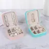Caja de almacenamiento de joyería coreana spot caja pequeña para anillos pendientes caja de joyería caja de joyería portátil de viaje al por mayor