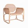 Sillón Sofá Nórdico Moderno Simple Balcón Ratán Real Tejido Silla Individual de Ocio Lujo Ligero Natural Indonesio Respaldo Silla de Ratán