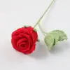 Flores Artificiales de Lana Hechas a Mano Terminadas Flores Artificiales Rosa Francesa Flores Inmortales Decoración del Hogar Ramo de Boda Arreglo Floral