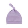 Chapéu de Bebê de Camada Única para Primavera e Outono Chapéu de Bebê com Rabo Chapéu de Nó Chapéu de Bebê Recém-nascido com Pom Pom 0-3-6 Meses