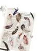 Paquete de Pegatinas de Tinta Blanca 'Sugar Poetry Pet' Serie Pluma Pegatinas Decorativas para Diario con Temática de Plumas Incluye 40 Piezas