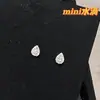 Versão coreana dos novos brincos de gota d'água femininos design simples nicho mini para o dia a dia brincos com zircônia microincrustada atacado
