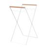 Estante Plegable para Bolsas de Basura para Exterior Camping Hierro Negro Blanco Estante Multifuncional para Almacenamiento de Basura