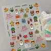 Pegatinas de Navidad de Dibujos Animados con Muñeco de Nieve en Relieve Transfronterizas, Múltiples Diseños Disponibles, Pegatinas de Arte para Uñas con Atmósfera Navideña Invernal, Modelo CA