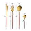 Cubiertos Portugueses de Acero Inoxidable de Alta Gama para Restaurante Occidental Cuchillo para Bistec, Tenedor, Cuchara Set Cuchara Pública Tenedor Cuchara para Café Tenedor de Postre