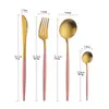 Vajilla de Acero Inoxidable Portuguesa Juego de Cubiertos Occidentales de Alta Gama Cuchillo para Bistec, Tenedor y Cuchara Juego de Cuchara Pública Tenedor Cuchara de Café Tenedor de Postre