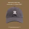 Gorra tipo pico de pato R-standard para hombres y mujeres con marca de moda ins gorra solar anti-ultravioleta cara pequeña parasol exterior gorra de béisbol