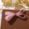 Estilo Coreano Versátil Doce Estilo Princesa Cor Sólida Laço DIY Presilha de Cabelo Presilha Lateral Prendedor de Rabo de Cavalo Acessórios para Sapatos e Meias