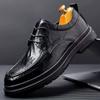 Nova Tendência da Moda da Estação, Design Versátil e Conveniente com Cadarços, Sapatos de Couro Casuais Formais para Negócios