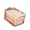 Caja de Almacenamiento Transparente de Gran Capacidad Engrosada Ropa de Armario Plástico Caja Doméstica Acabado de Juguetes