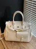 Moda Transfronteiriça Bolsa Kelly de Grande Capacidade Nova Bolsa Transversal Versátil para o Dia a Dia Bolsa Platinum Portátil de Alta Gama para Mulheres