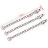 1 Juego de Cadena de Cola con Cierre de Langosta Galvanizado al Vacío de Acero Inoxidable Colgante Colgante DIY Pulsera Collar Accesorios de Joyería