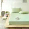 2026 Novo Modelo Seda Gelada Seda Refrescante Nylon Lençol de Elástico Solteiro Conjunto de Lençóis de Cama Conjunto de Três Peças 48*74cm Fronha Uma