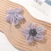 Estilo Fada Luxo Leve High-End Flor de Strass Coração Renda Pena de Avestruz Rosa DIY Acessório de Cabelo Feito à Mão Acessório de Corsage
