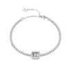 Colección de Pulseras de Diamante de Plata 925 Transfronterizas Europeas y Americanas Que No Se Desvanecen, Oro Real 18K Pulseras Versátiles de Lujo Accesible Venta al por Mayor Ui